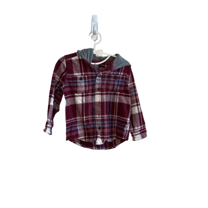 Hooded Flannel Shirt